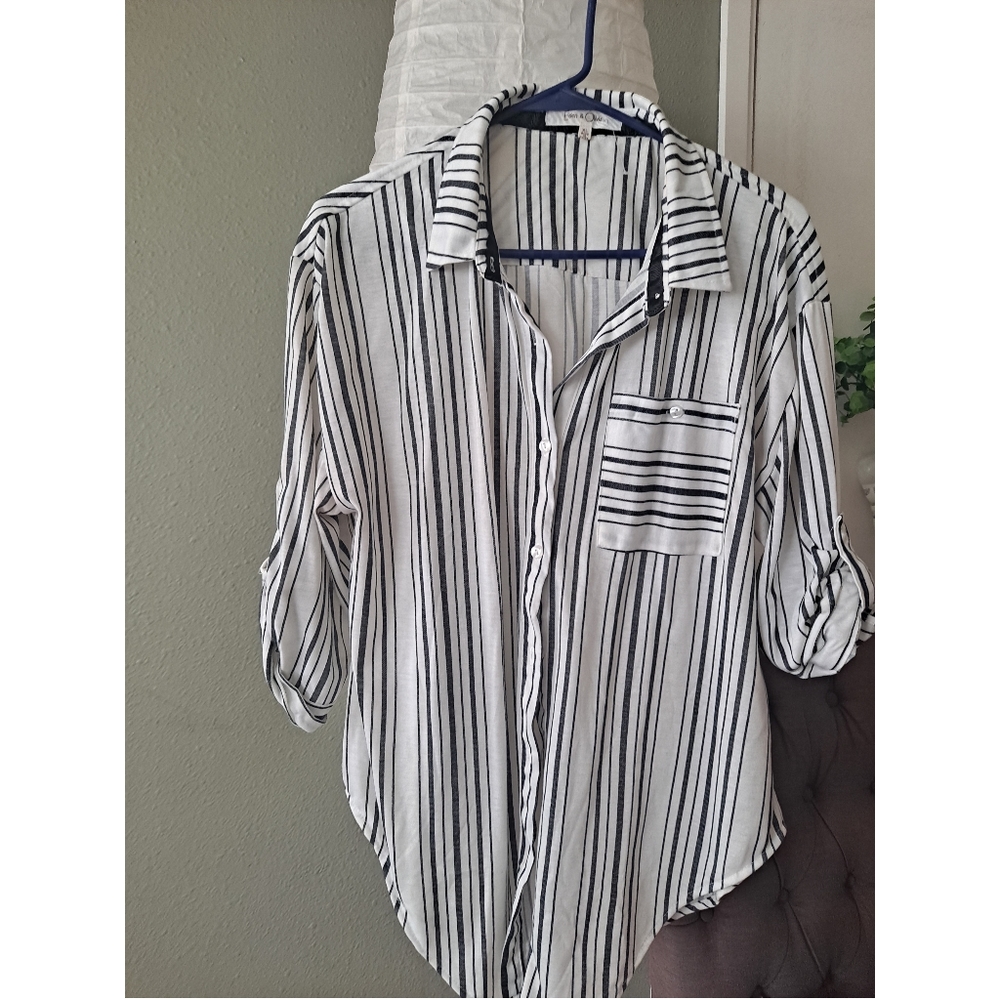 Stripped Business casual blouse